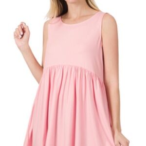 Zenana Dusty blush Sleeveless woman’s top